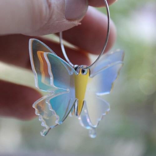 2021 new Butterfly Ear Cuff earrings Ear Cuff Ear earrings Earring eardrop Animal earrings Double wings серьги