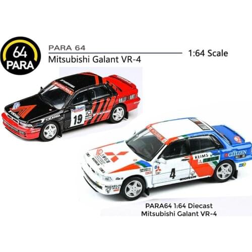 PARRA New 3 inches Models 1/64 Scale MitsuBbishi Galant VR-4 Racing car Diecast Alloy Toys 7cm For Collection Gift