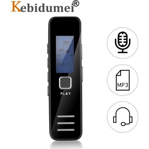 Portable MP3 Player Voice Recorder Pen Mini Digital Voice Record 20-hour Recording Support 32GB TF Card Professional Dictaphone