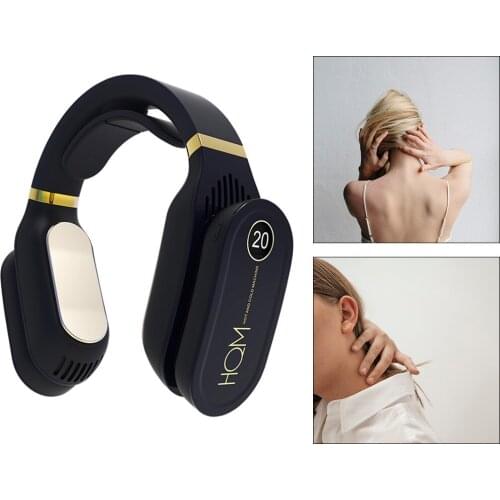 Portable Hanging Neck Fan Cooling Heating Warmer Air Conditioner Wearable Neck