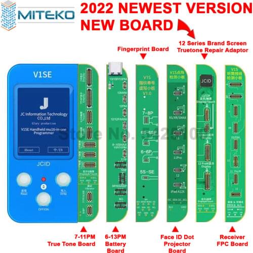 JC V1S programmer Dot Projector Photosensitive Original Color Touch Shock Battery Fingerprint SN Reader for 7 8 8P X 11 12