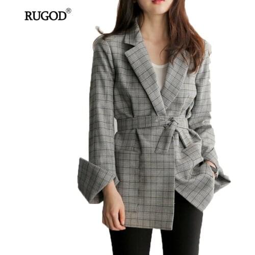 Женские пиджаки блейзеры RUGOD China At AliExpress