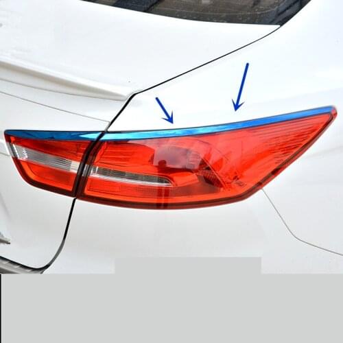 Stainless Steel RearTail Light Decorated Frame Mouldings For Ford Escort 201 16 17 ACA073
