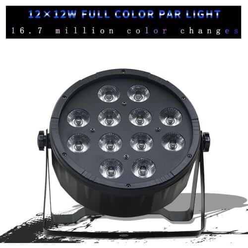 12x12W 4in1 Led Par Lights RGBW 12*12w ABS Material Flat Par Led With dmx512 Disco Lights Professional Stage Equipment Lighting