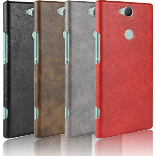 Subin Slim Cases For Sony Xperia XA2 Plus Case Litchi Skin Pattern PU Leather and PC Book Cover For Sony XA2 Plus Phone Case