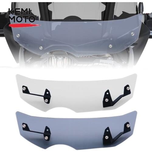 Motorcycle Windshield Windscreen Wind Deflector Extension For BMW R1200GS R 1200 GS LC Adv R1250GS R1250 Adventure 2013 - 2017