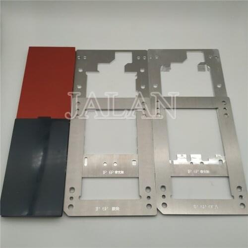 YMJ laminating mold for iphone 6 plus glass positioning oca polarizer film laminating tested before shipping working good