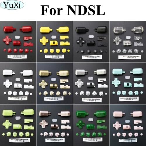YuXi 5 Color ABXY L R D Pad Cross Button Full Button Set For Nintend For DS Lite for NDSL Buttons Key Red Yellow White Black