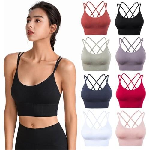 Woman Bras With String Quick Dry Shockproof Running Fitness Large Size Underwear Female Clothes Intimates Fashion Top Brassiere