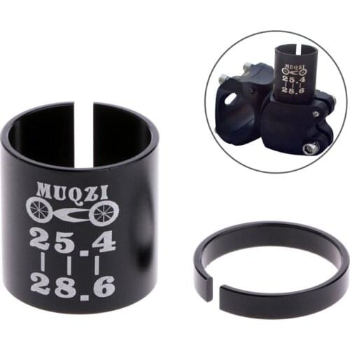 1Set Handlebar Stem Shim Bike Bicycle Stem Shim 25.4 to 28.6mm Bike Bicycle Ahead Stem Shim Reducer Conversion Variable Ring Set