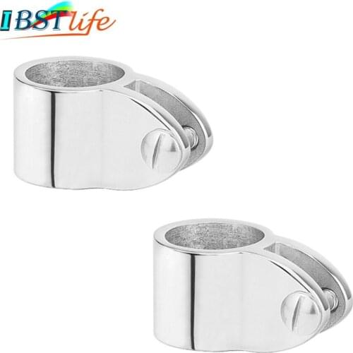 2PCS SS 316 Jaw Slide Clamp 1 inch or 7/8 inch Bimini Top Hinged Slide Fitting Hardware Marine Boat Yacht Tube rail Accessorie