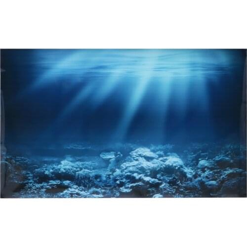 Aquarium Background Sticker Fish Tank Wallpaper Coral Reef Aquarium Poster Decal