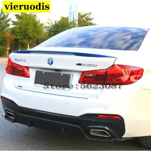 Car Styling ABS Plastic Unpainted Color Rear Spoiler Trunk Wing For BMW G30 G38 M5 520i 528i 535i 530i 525i 2017 2018