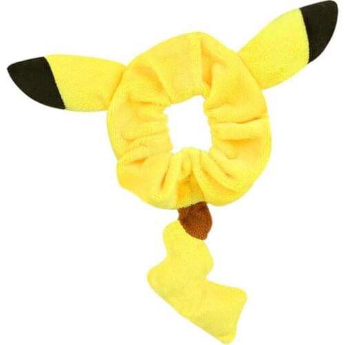Brdwn PikaQ Lovely Cute Yellow Ears Tail Cosplay Plush Hairwear Hair Circle