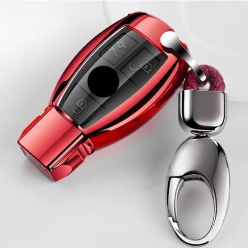 Fashion Full Cover New Soft TPU Car Key Case Shell For Mercedes Benz E C Class W204 W212 W176 GLC CLA GLA CarStyling Accessories