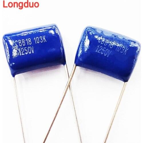 Capacitor 30PCS 103 10nf 0.01uf 1250V Type CBB Metallized Polypropylene Film