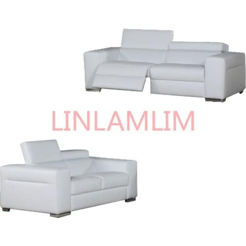 Linlamlim electric recliner relax theater living room Sofa bed 2 / 3 seat functional genuine leather couch Nordic Cinema modern