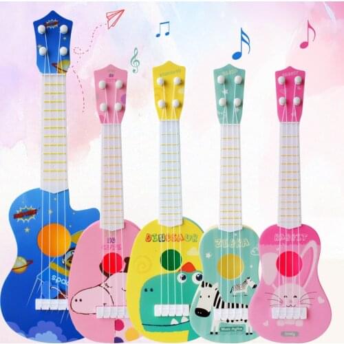 Mini Four Strings Ukulele Guitar Musical Instrument Children Kids Educational Toys Early Intellectual Development Toy