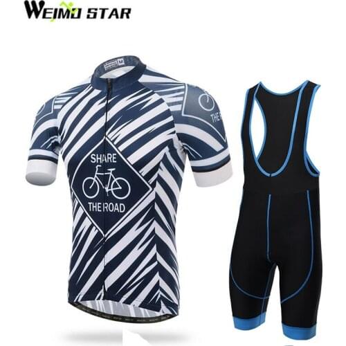 Cycling Jersey Men WEIMOSTAR BIcycle Clothing mtb roupa ciclismo Bike Cycling Wear Tops GEL Breathable Pad Bib Shorts Suit