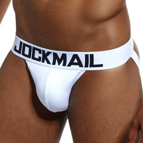 Brand Cotton Men Jockstraps gay underwear Sexy Men underwear penis pouch Push UP men thong string homme tanga hombre