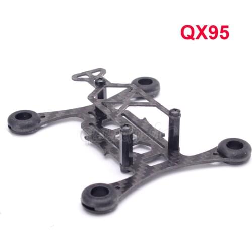 QX95 95mm Micro Tiny FPV Racing Quadcopter Spare Parts Carbon Fiber DIY Frame Kit Support 55mm Propeller 8520 Motor For QX95F