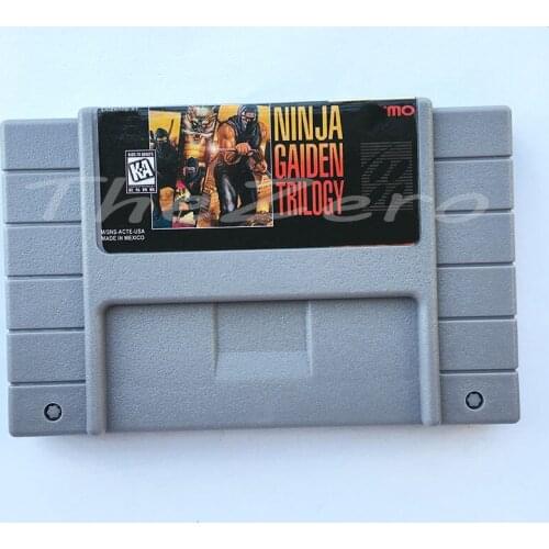 Ninja Gaiden Trilogy Video Game USA Version for 16 bit Super Game Card Cartridge Card for 46pin NTSC Game Player