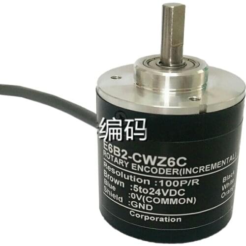 New E6B2-CWZ6C 100P/R By Rotary Incremental Rotary Encoder E6B2CWZ6C 100P/R In Box 5-24VDC ABZ Phase