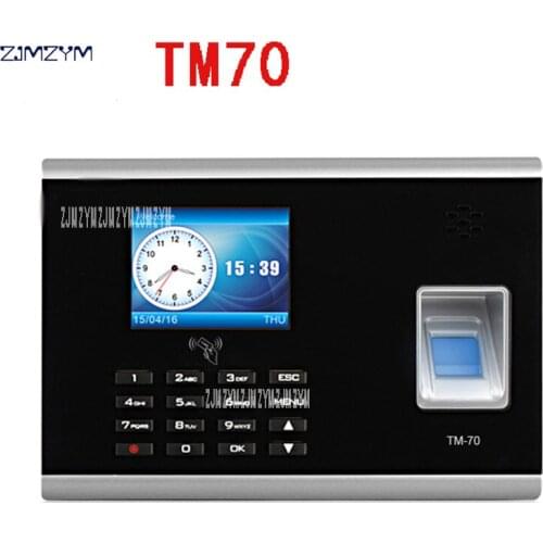 Office Equipment Tcp/ip Biometric Fingerprint Identification Terminal Time Attendance Machine TM70 Fingerprint network U disk