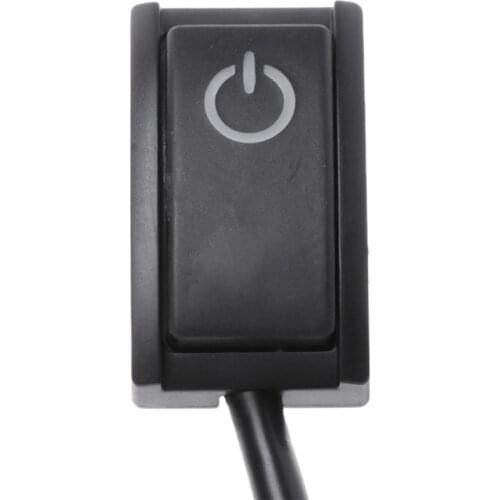 P15D Car DIY Push Button Latching Turn ON OFF Switch LED Light DC12V/200mA 2.4W