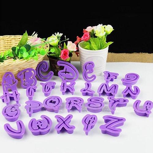 26 Pcs Alphabet Letter Cookie Cutters Cake Decorating Sugar-craft Chocolate Mould