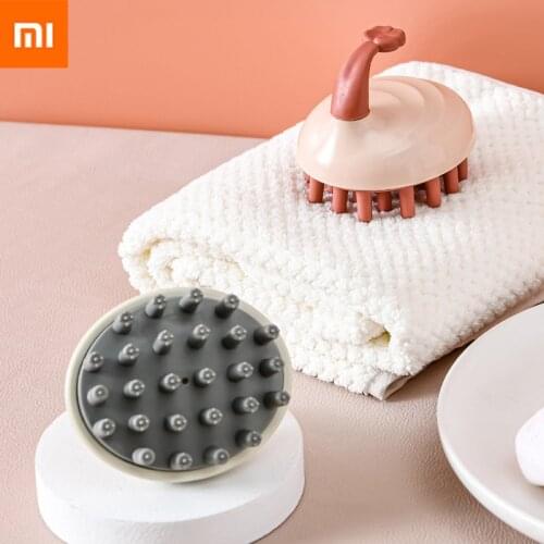 Xiaomi Head Body Scalp Massage Brush Silicone Shampoo Brush Hair Washing Comb Shower Brush Bath SPA Massage Brush Hair Brush