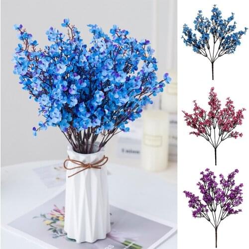 Silk Gypsophila Artificial Flowers Small Bunches 5 Forks 30CM Living Room Decoration for Home Wedding Simulation Flowers