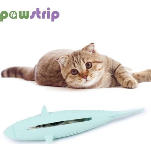 Silicone Fish Cat Toy Pet Catnip Molar Stick Teeth Cleaning Chew Cats Toys Kitten Training Interactive Toys for Cat Supplies