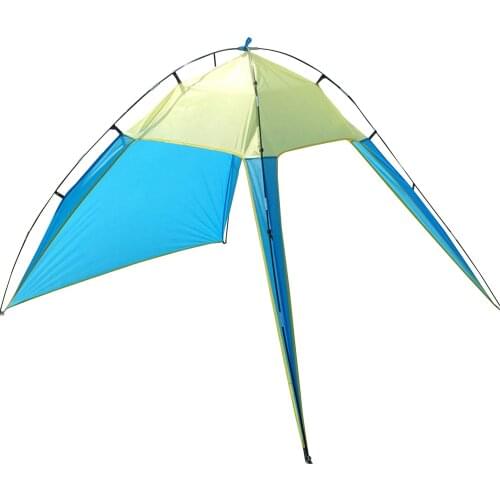 Foldable Outdoors Canopy Beach Shelter Sun Shade Tent Quick Installation Beach Tent For Fishing Camping Travel 5-8 People