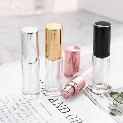 4ml Glass Clear Mini Perfume Spray Bottle Portabl Essential Oil Filling Tubes Empty Travel Cosmetic Container Sample Vials