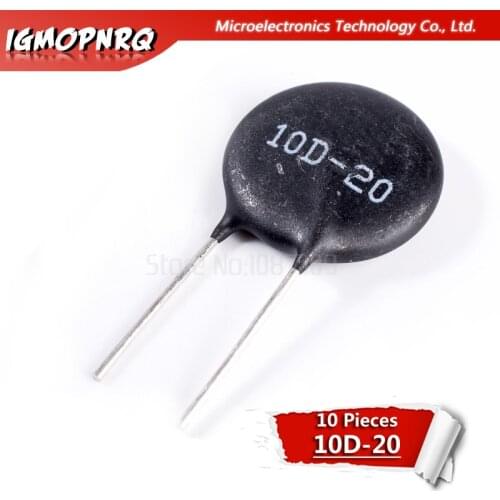 10pcs NTC Thermistor Resistor NTC 10D-20 Thermal Resistor