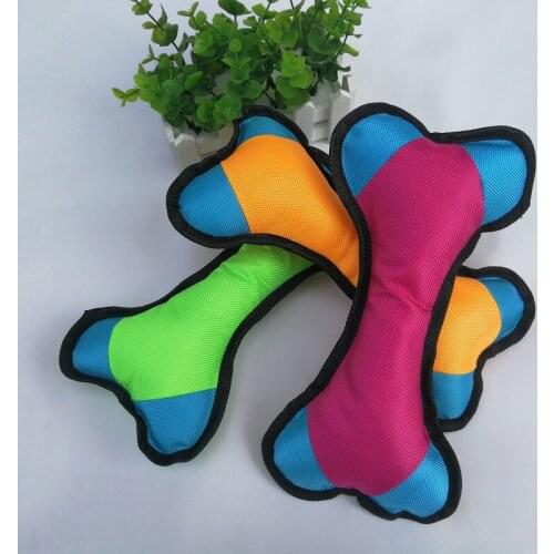 Oxford Cloth Bone Shape Puppy Toy Protective Realistic Funny Puppy Chew Toy Bone Dog Toy Squeaker Pet Sound Toy Legendog