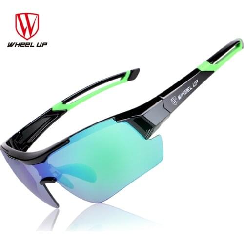 Wheel Up Cycling Eyewear 3 Lens Men Women Cycling Glasses Waterproof Coating Aerodynamic MTB Road Bicycle Polarized Sunglasses