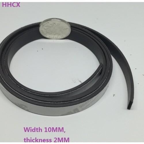 1 Meter Rubber Magnet 10*2 mm 3M self Adhesive Flexible Magnetic Strip Rubber Magnet Tape width 10mm thickness 2mm 10x2 mm