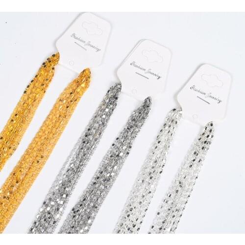 12Pcs/Lot 1.6mm Gold Silver Color Square Box Chains With Lobster Clasps Diy Necklace Link Chains Findings For Jewelry Making
