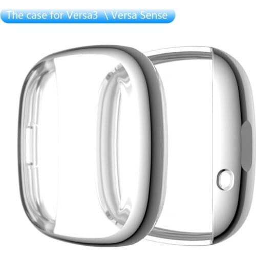 2020 New Protective Tpu Case For Fitbit- Versa 3/Sense Watch Screen Protector Waterproof Anti Shock Absorber