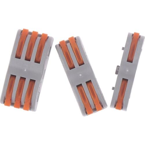 250V 32A SPL-1 2 3 Ways Reusable Mini Fast Wire Connectors Universal Compact Wiring Connector Plug-in Terminal Block