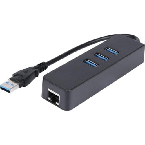 3 Ports USB 3.0 Ethernet Lan RJ45 Wired Network Adapter Hub to 100Mbps High Speed gigabit ethernet adapter for PC ln