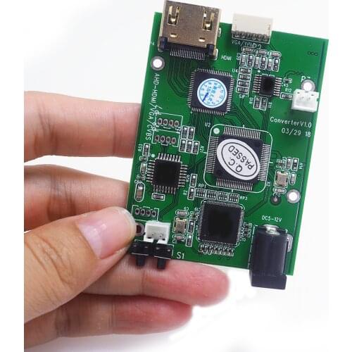 4 In 1 High Definition Video Signal AHD41 Convertor Board AHD/TVI/CVI/CVBS Signal To HDMI/VGA/CVBS Signal Support OEM