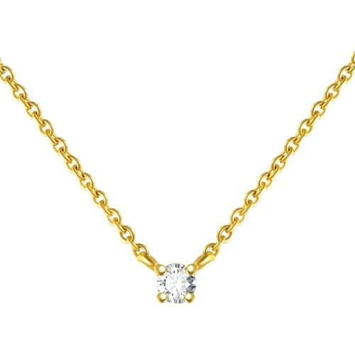 CANNER Real 925 Sterling Silver Necklace For Women Simple Zircon 2 2.5 3 3.5 4mm Jewelry Chain 18K Choker Bijoux Collar Joyero