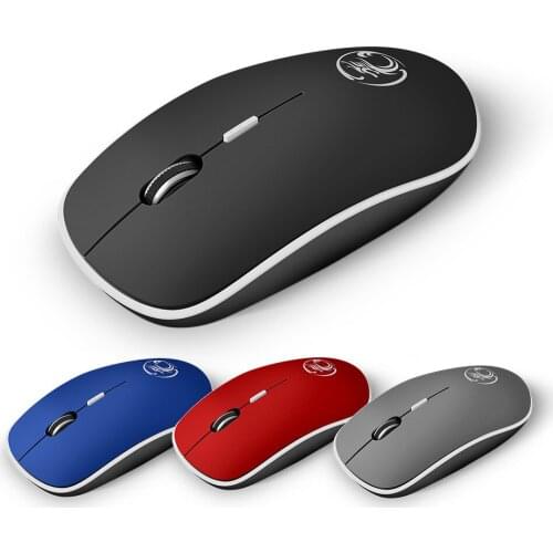 Silent Wireless Mouse Office Home 1600 DPI Ergonomic USB 2.0 Receiver 2.4Ghz Optical Mice For Laptop PC Black Grey Red Blue