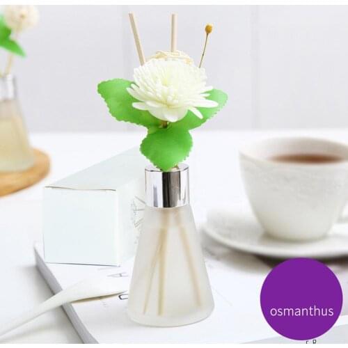 Flower Fragrance Diffuser Rattan Essential Oil Air Freshener Toilet Deodorant