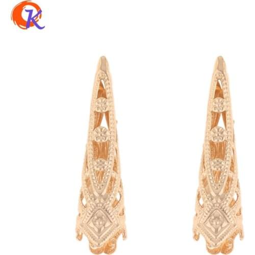 Cordial Design 40Pcs 10*36MM Jewelry Accessories/DIY Earring Making/Genuine Gold Plating/Cone Shape/Hand Made/Earring Findings