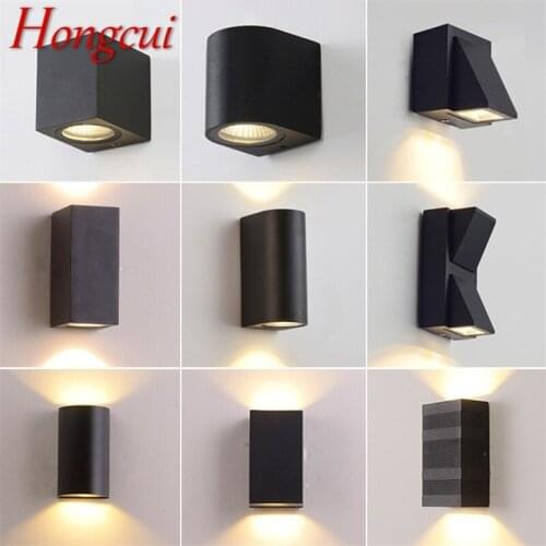 Hongcui Outdoor LED Wall Lamp Waterproof Patio Sconces Creative Decorative For Porch Staircase Garden Villa