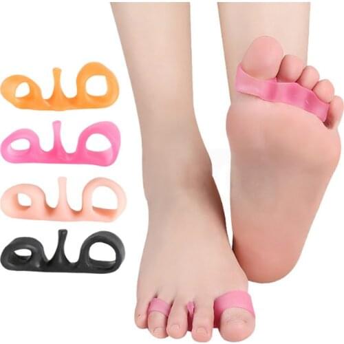 1 Pairs Corrector Toe Separator Bunion Relief Protectors Material Gel Hammer Toe Straightener Toe Spacers Toe Stretchers